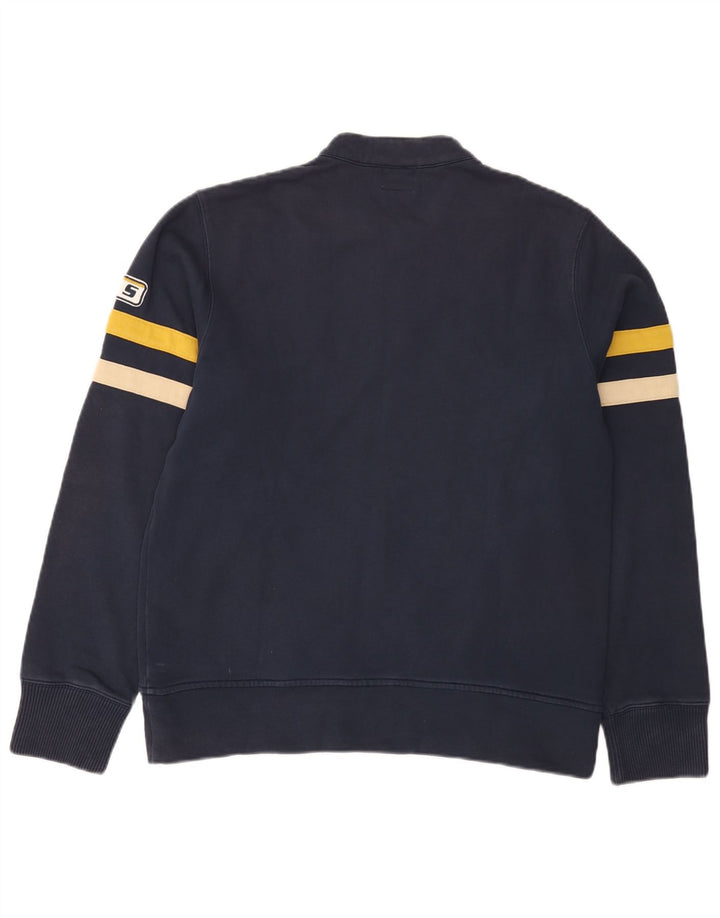 Gas Veste de Survêtement Graphique Homme Bleu Marine Moyen Coton