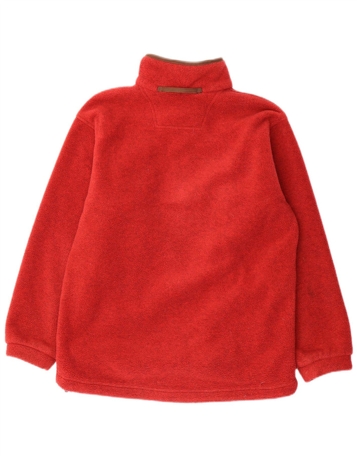 MUSTO Pull Polaire à Col Zippé Homme Petit Rouge Polyester