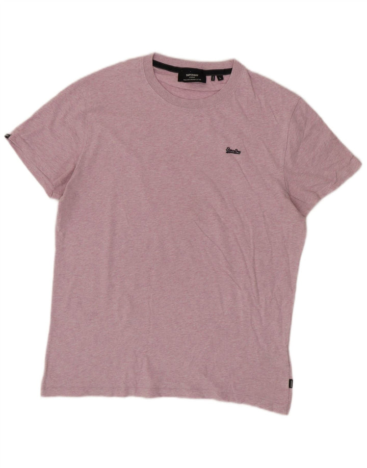 SUPERDRY T-Shirt Homme Top Large Rose Moucheté Coton