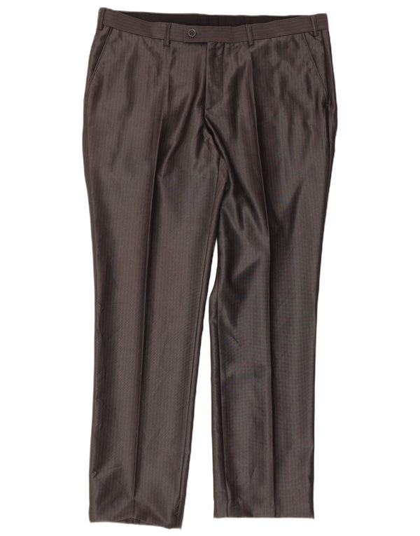 Angelo Litrico Costume 3 pièces pour homme EU 54 2XL W38 L30 Gris à fines rayures classique