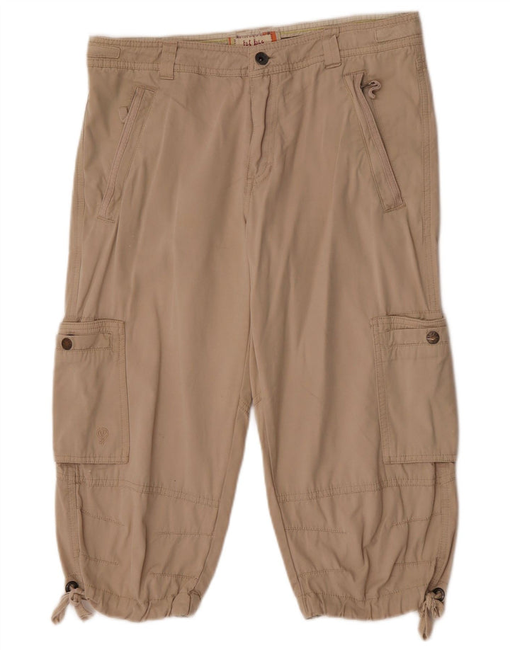 Fat Face Bermuda cargo pour femme UK 12 Medium W32 Coton beige