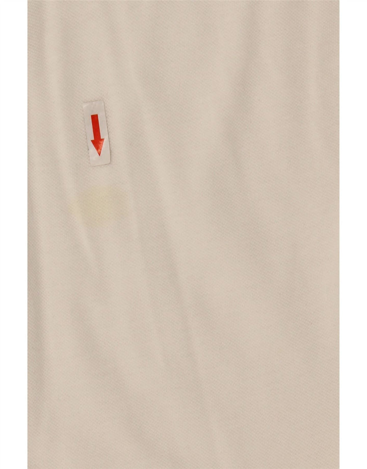 Adidas Polo Femme UK 12 Coton Blanc Moyen