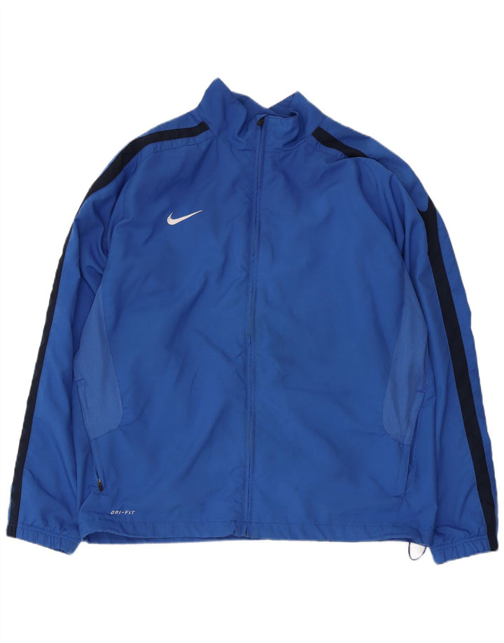 Nike Veste de survêtement pour homme XL Bleu Colorblock Polyester Sports