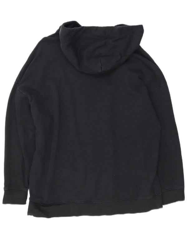 All Saints Pull à capuche pour homme en coton noir Large