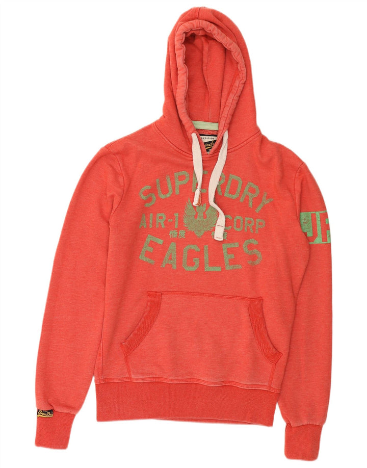 Superdry Pull à capuche graphique pour homme en coton rouge Small