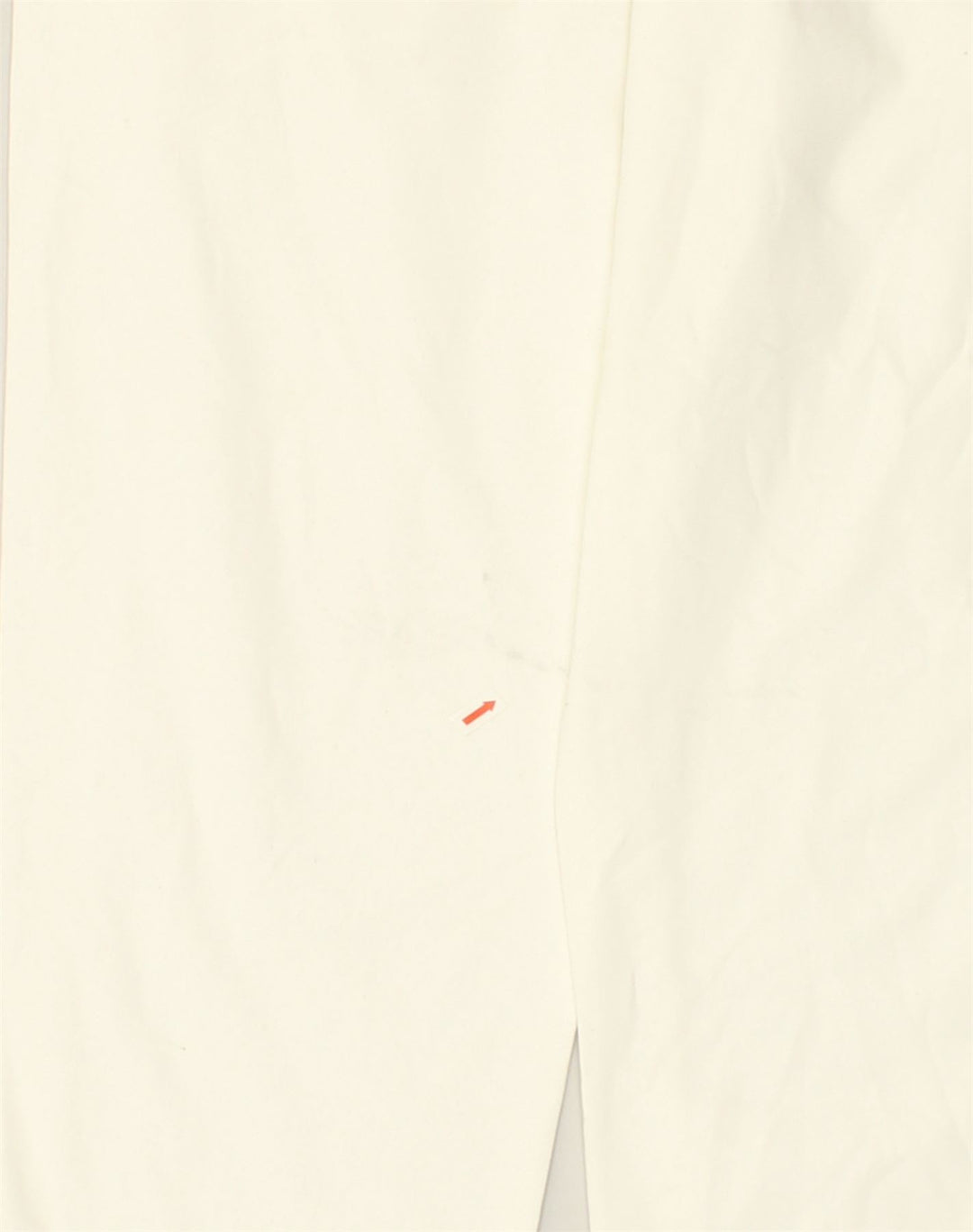 BASIC Womens Tapered Casual Trousers W32 L31 White Cotton | Vintage Basic | Thrift | Second-Hand Basic | Used Clothing | Messina Hembry 