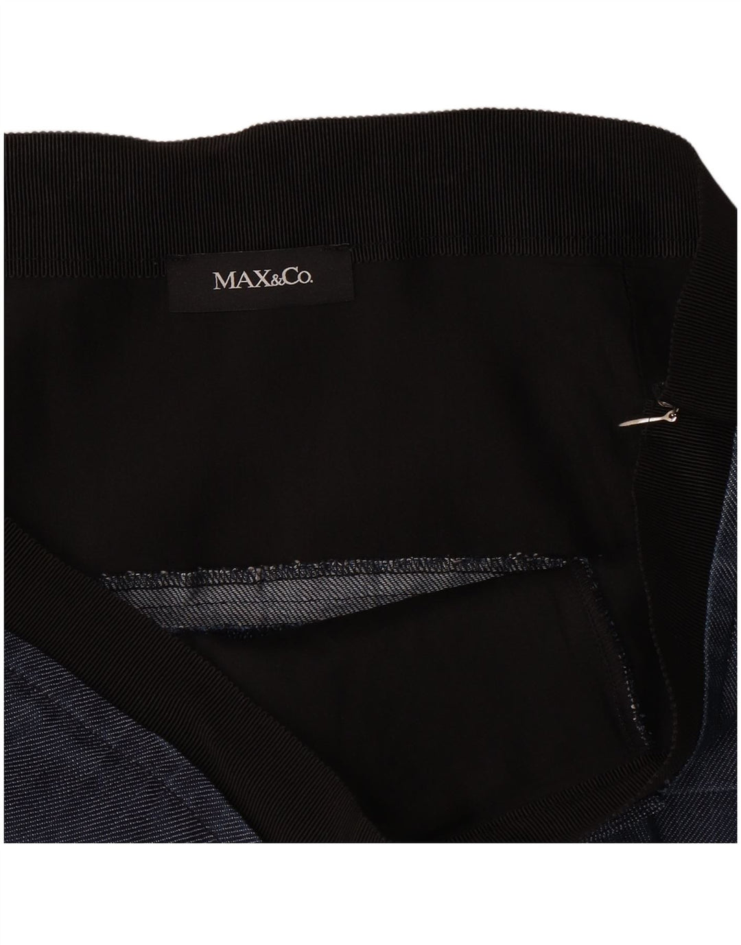 Max&Co. Jupe Peplum Femme Large W32 Bleu Marine Viscose