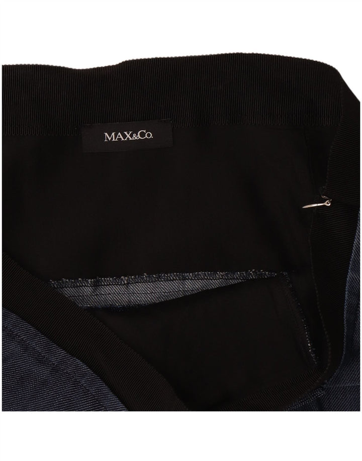Max&Co. Jupe Peplum Femme Large W32 Bleu Marine Viscose