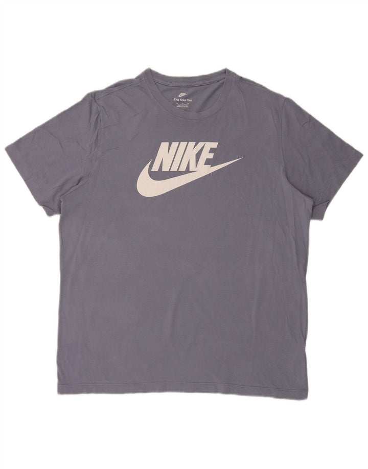 Nike T-shirt graphique pour homme XL Bleu coton