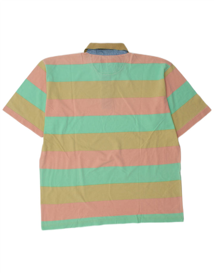 PETER HADLEY Polo Homme XL Coton Rayé Multicolore