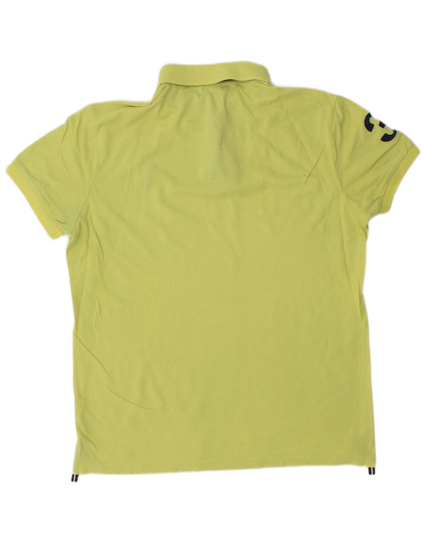 U.S. Polo Assn. Polo Graphique Homme Large Jaune Coton