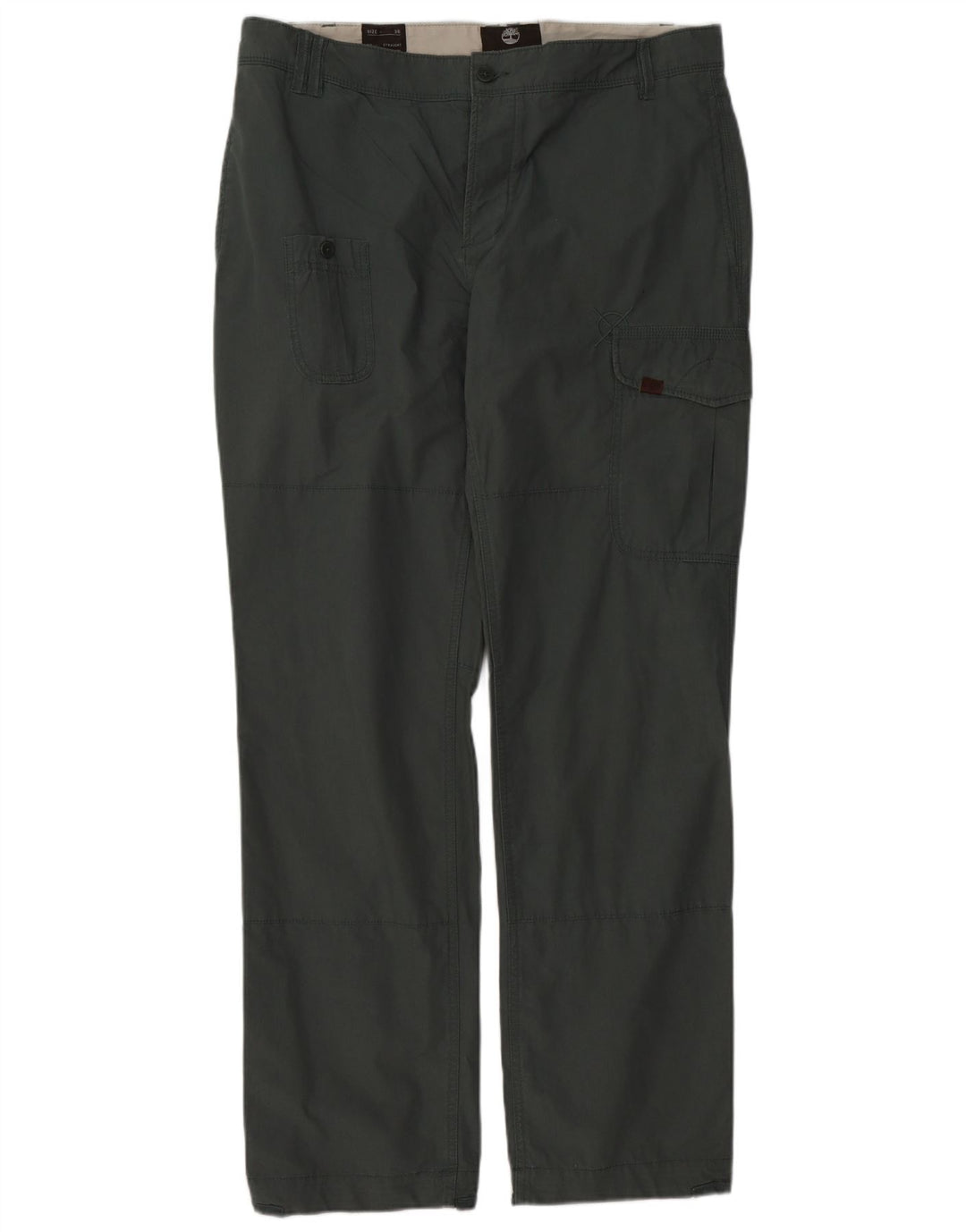 TIMBERLAND Pantalon Cargo Droit Homme W36 L34 Vert Coton