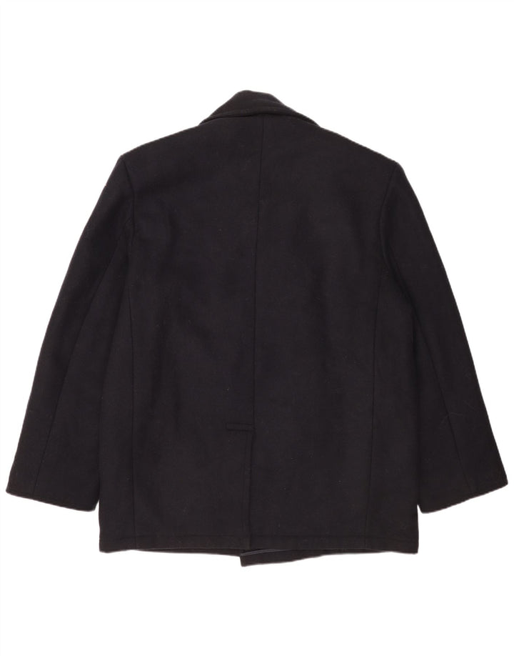 MFH Caban Homme UK 38 Laine Bleu Marine Moyen