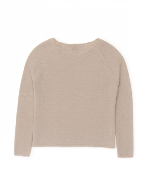 Tommy Hilfiger Pull col bateau pour femme UK 10 Small Off White Classi