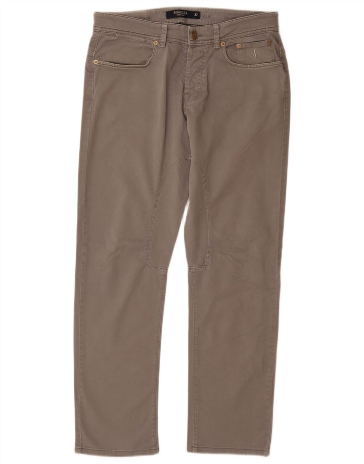 SIVIGLIA Jean Droit Femme W32 L30 Gris Coton