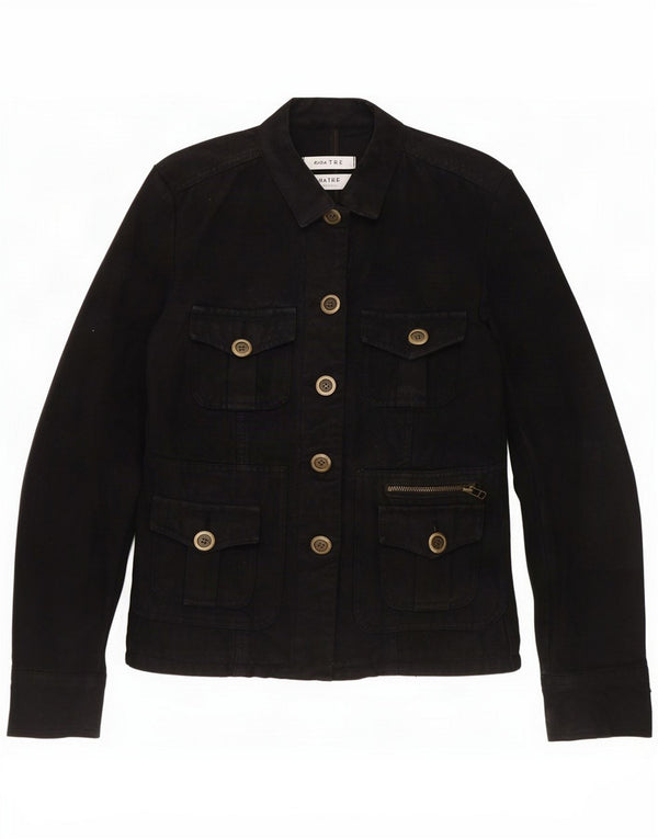 Veste utilitaire Trafaluc pour femme Zara UK 14 Coton noir moyen