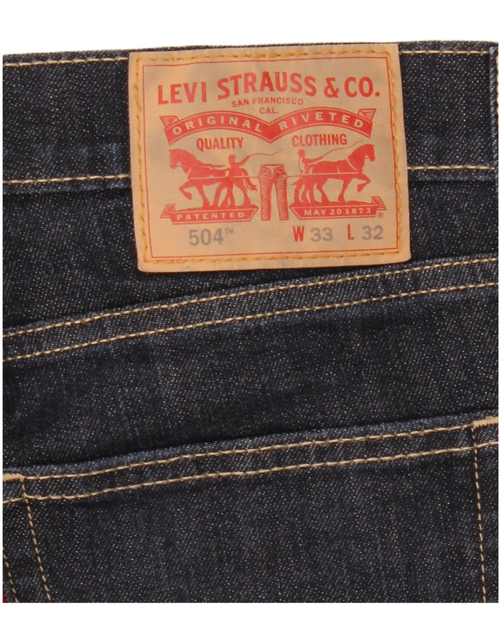 Levi's Jean Droit 504 Femme W33 L32 Bleu Marine