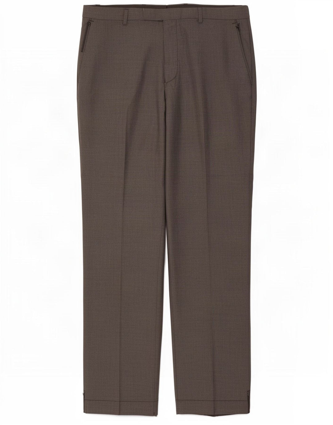 Marks & Spencer Pantalon décontracté coupe ajustée pour homme W34 L33 Gris Polyester