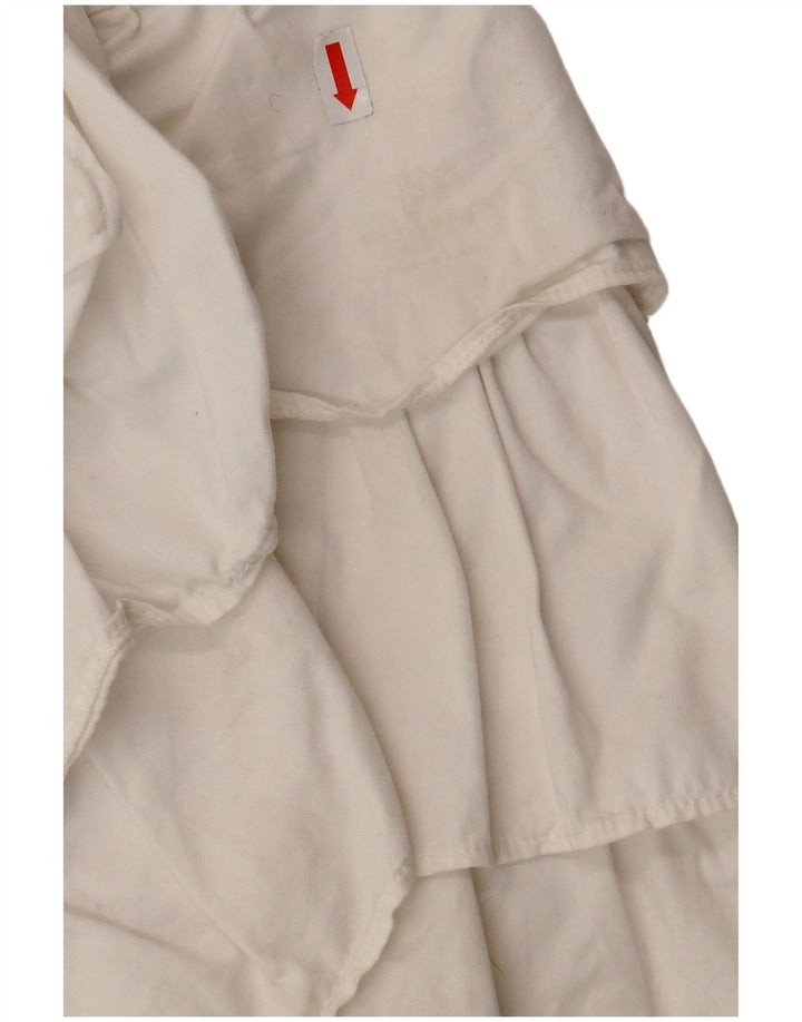 Jupe à volants Zara Femme XS W24 Blanc