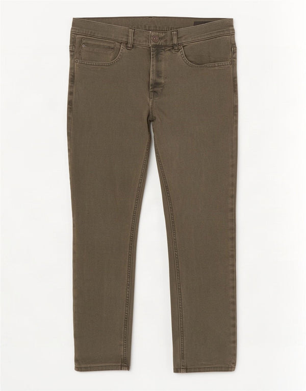 Dondup Jean skinny court George W32 L26 en coton kaki pour homme