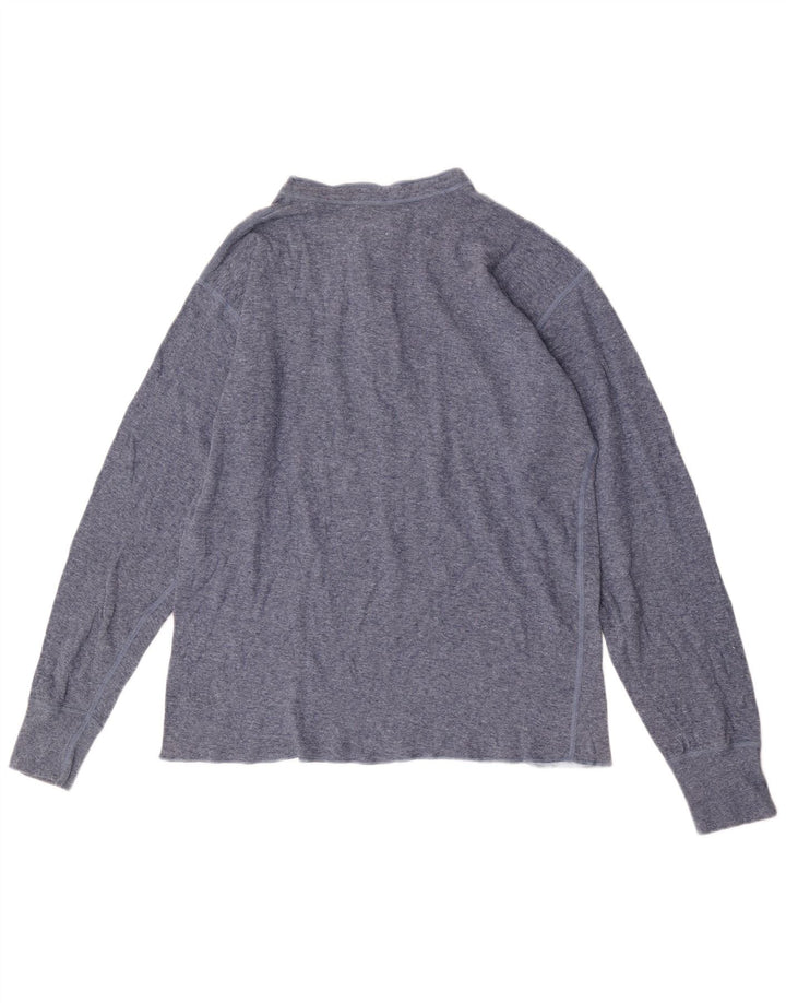 L.L.Bean Haut Homme Manches Longues Grand Coton Bleu