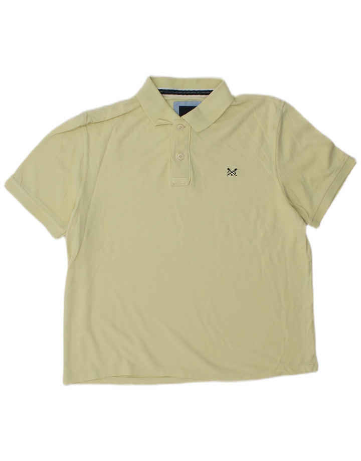 CREW CLOTHING Polo Homme Jaune Moyen