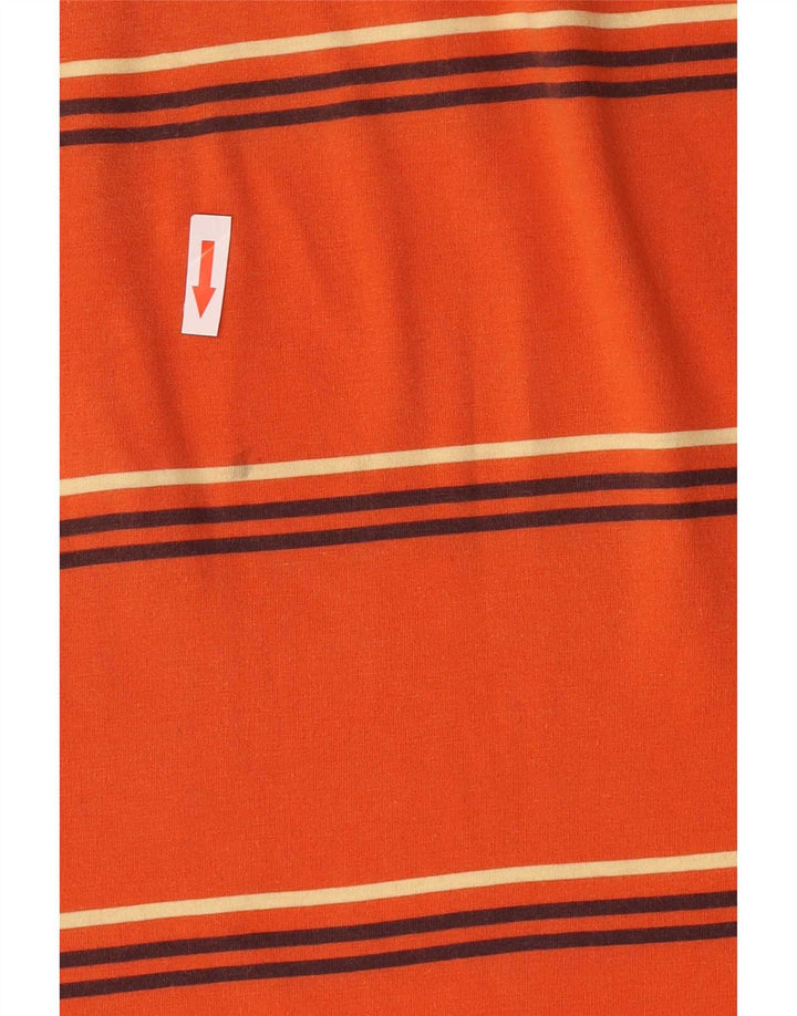 Lotto Polo Homme Large Rayé Orange