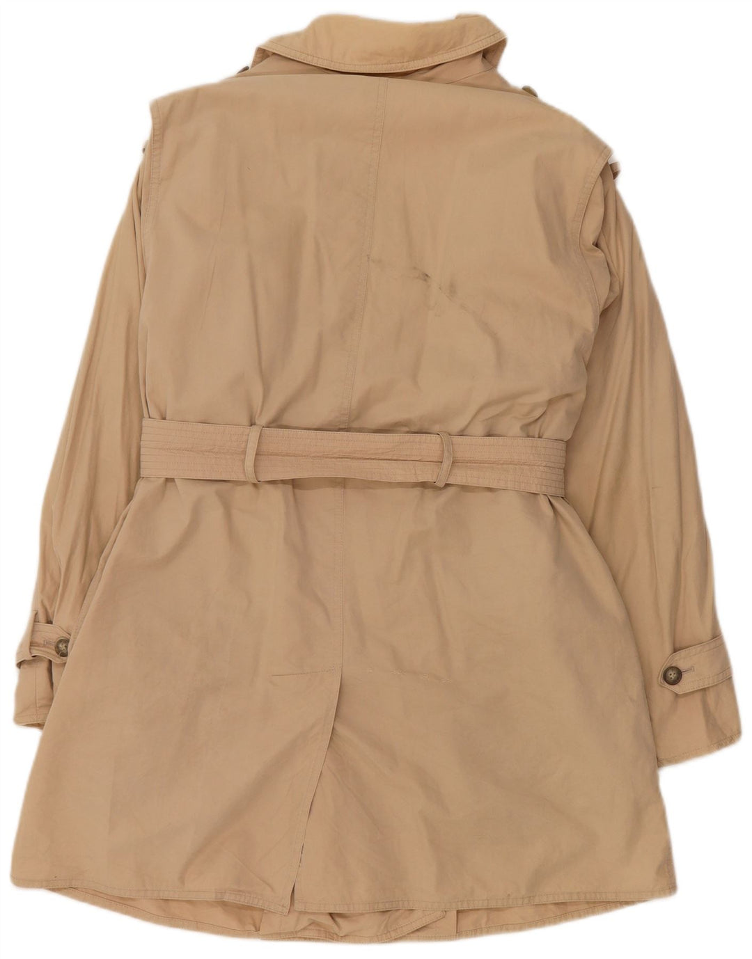 vintage Womens Weekend Oversize Trench Coat UK 8 Petit Coton Beige