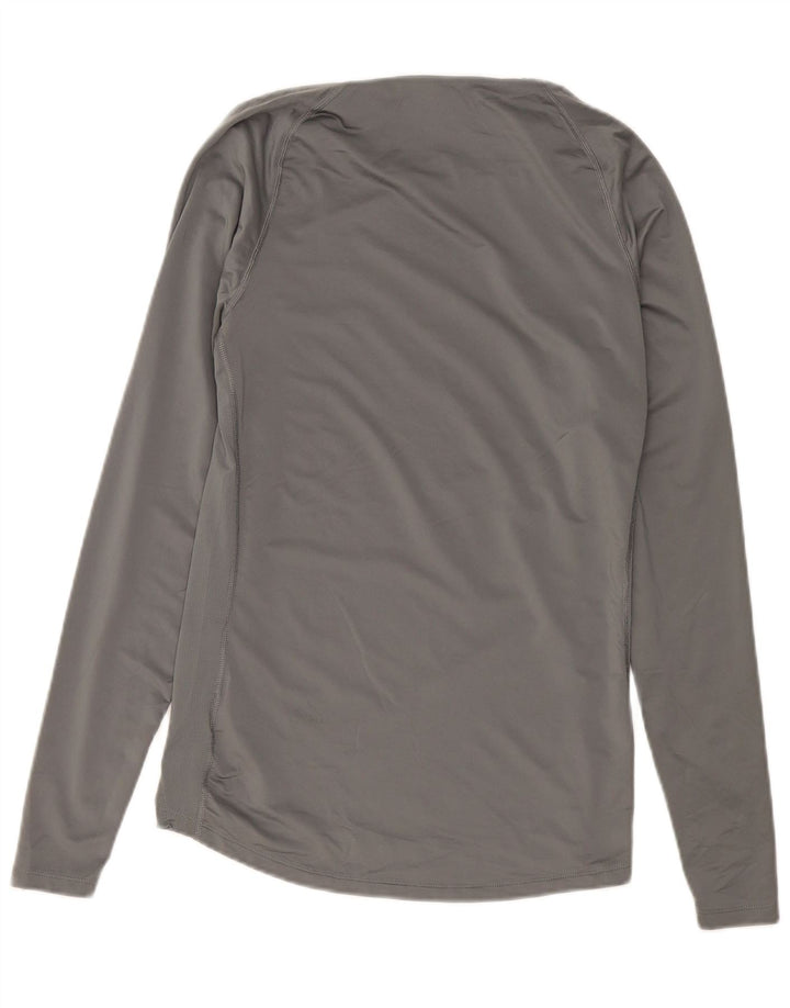 Nike Haut moulant à manches longues pour homme Gris Polyester
