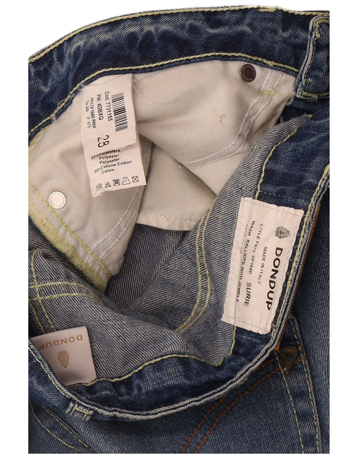 Dondup Femme Capri Jeans W28 L26 Bleu Coton