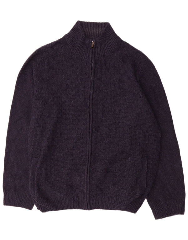 Marks & Spencer Cardigan entièrement zippé pour homme XL Bleu marine Acrylique
