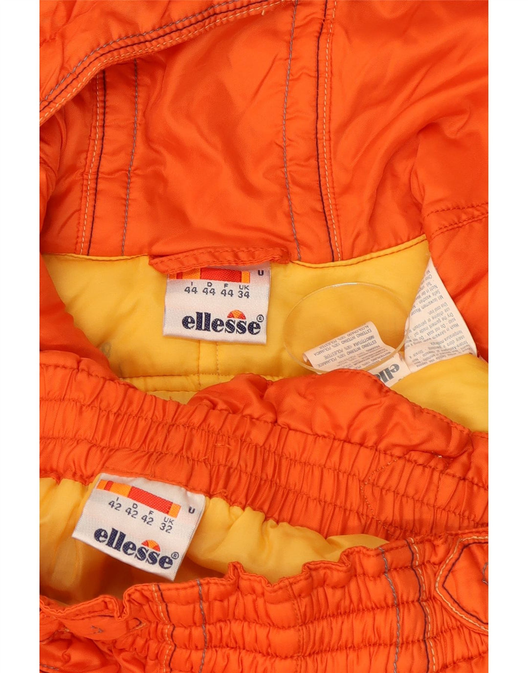 Ellesse Survêtement complet à capuche pour homme UK 34 XS Orange Hiver