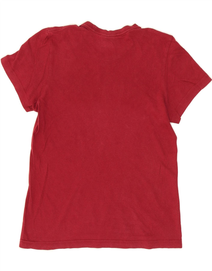 ADIDAS Womens Graphic T-Shirt Top Small Red Cotton Vintage Adidas and Second-Hand Adidas from Messina Hembry 