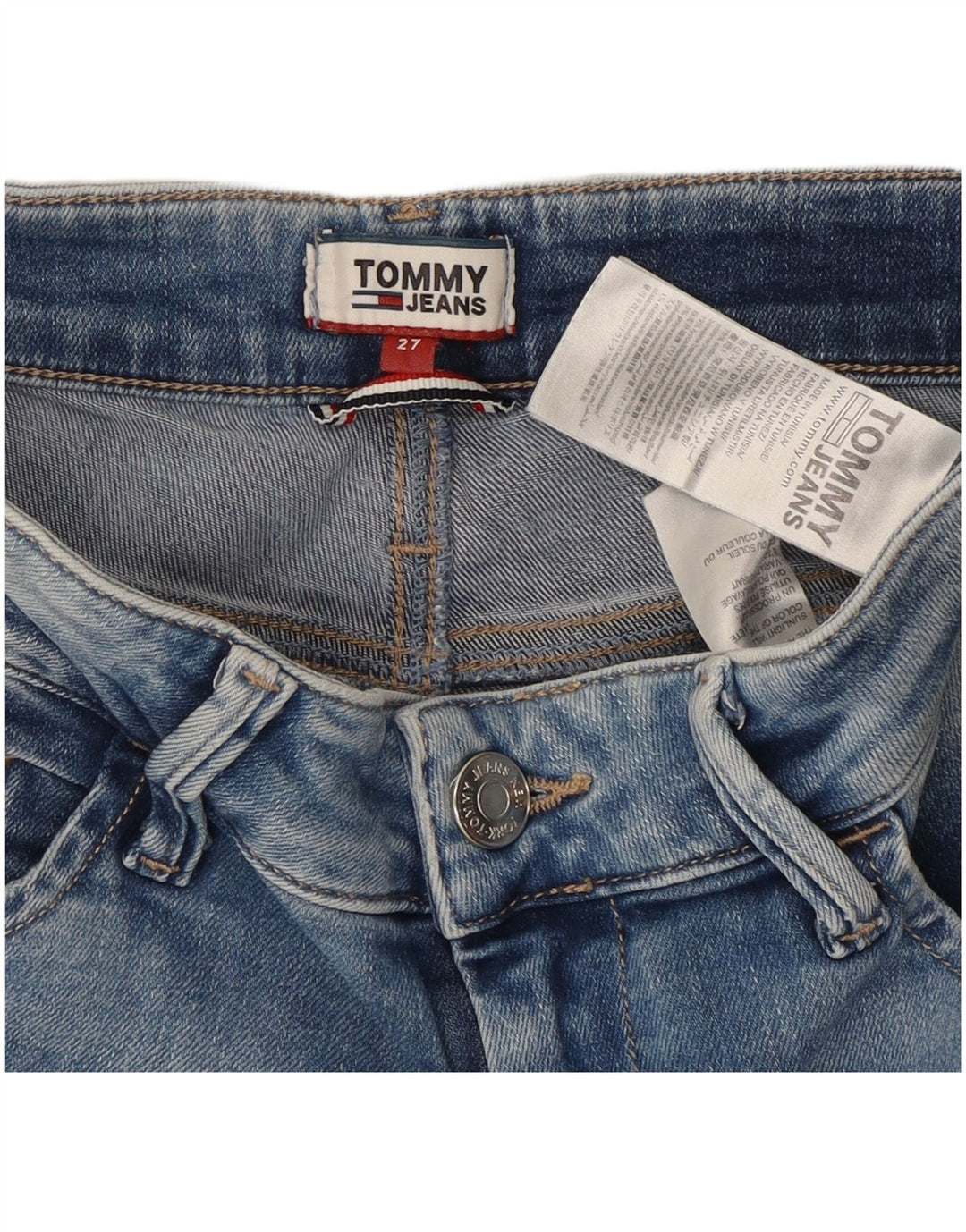 Tommy Hilfiger Short en jean W27 pour femme en coton bleu petit