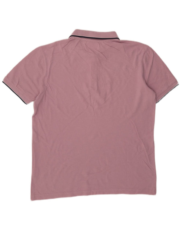 Kappa Mens Polo Shirt XL Pink Cotton