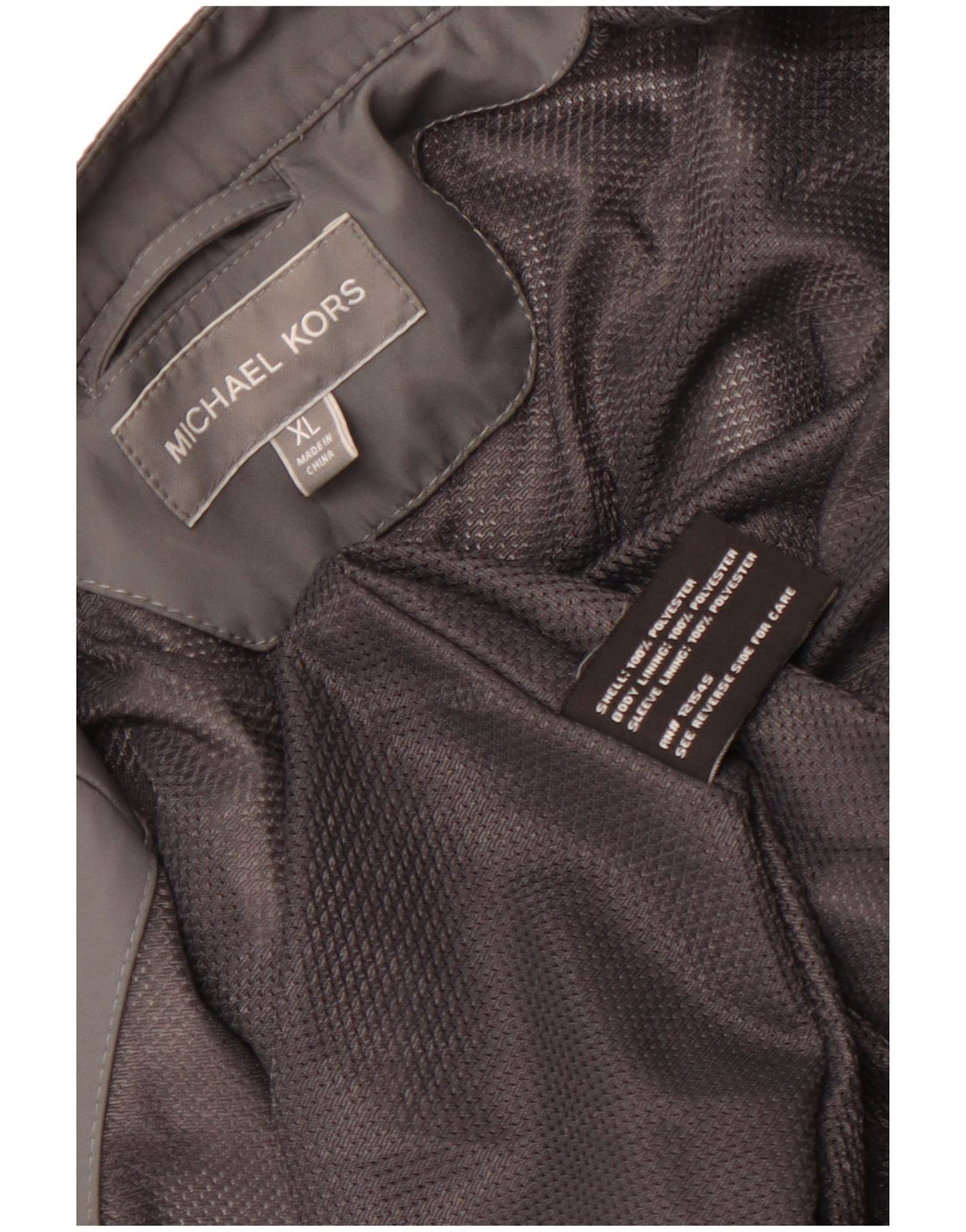 MICHAEL KORS Veste utilitaire pour hommes UK 42 XL Gris Polyester