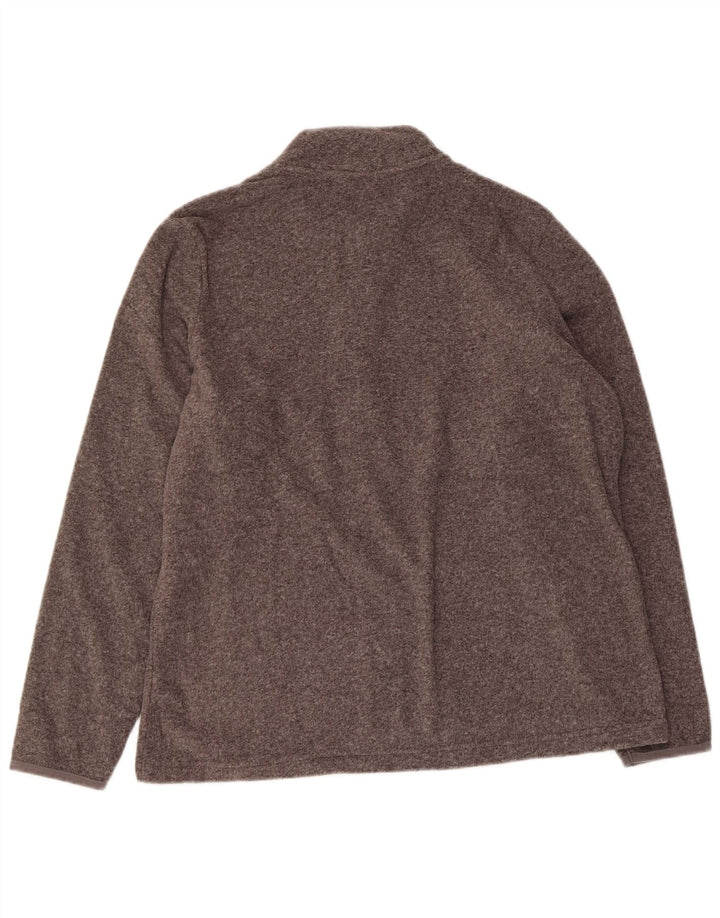 Marks & Spencer Veste polaire pour femme UK 16 Large Gris Moucheté Polyester