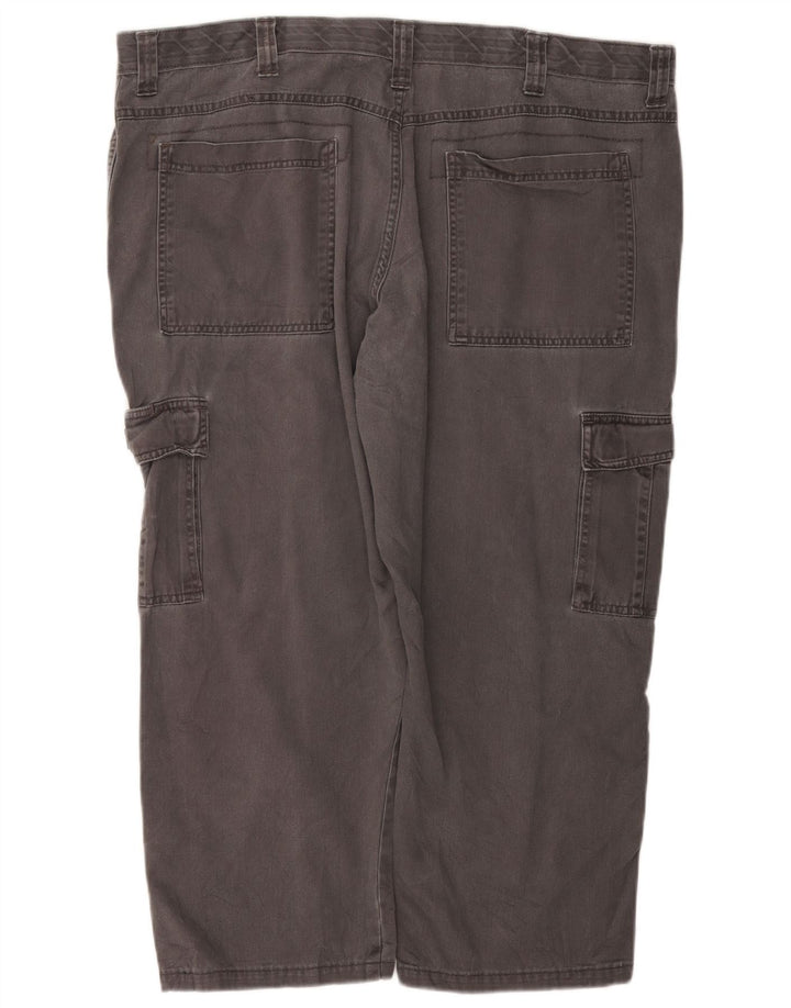 WRANGLER Pantalon court cargo droit pour homme W40 L25 Gris Coton