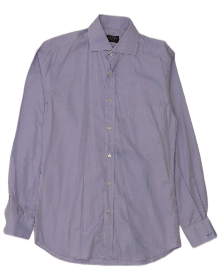 Paul & Shark Chemise Homme Taille 39 Coton Bleu Moyen