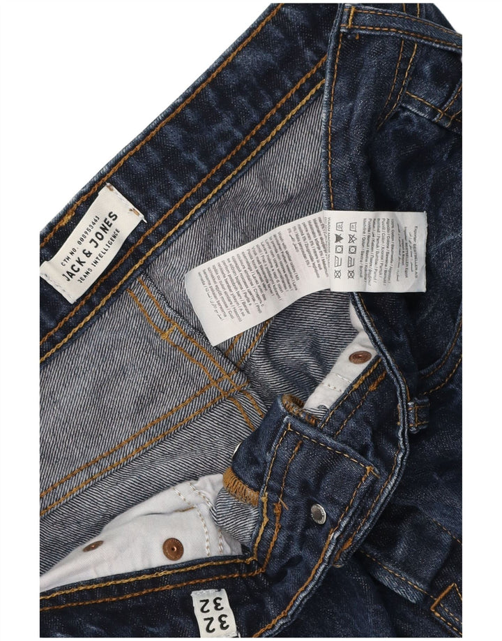 Jack & Jones Jean Slim Homme W32 L32 Bleu Marine Coton