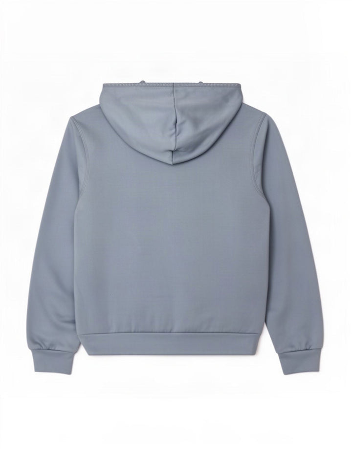 Adidas Pull à capuche zippé pour femme UK 14 Bleu moyen Polyester
