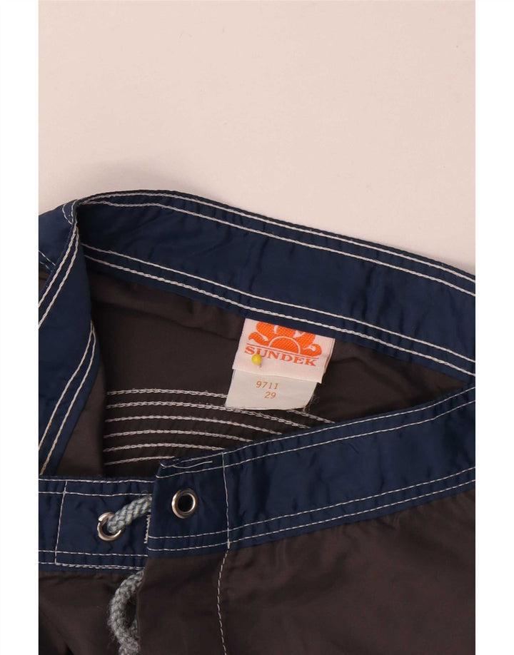 Sundek Short de Bain Homme Petit Gris Colorblock