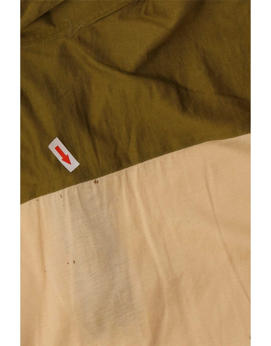 Polo Vintage Homme IT 50 Beige Moyen Colorblock