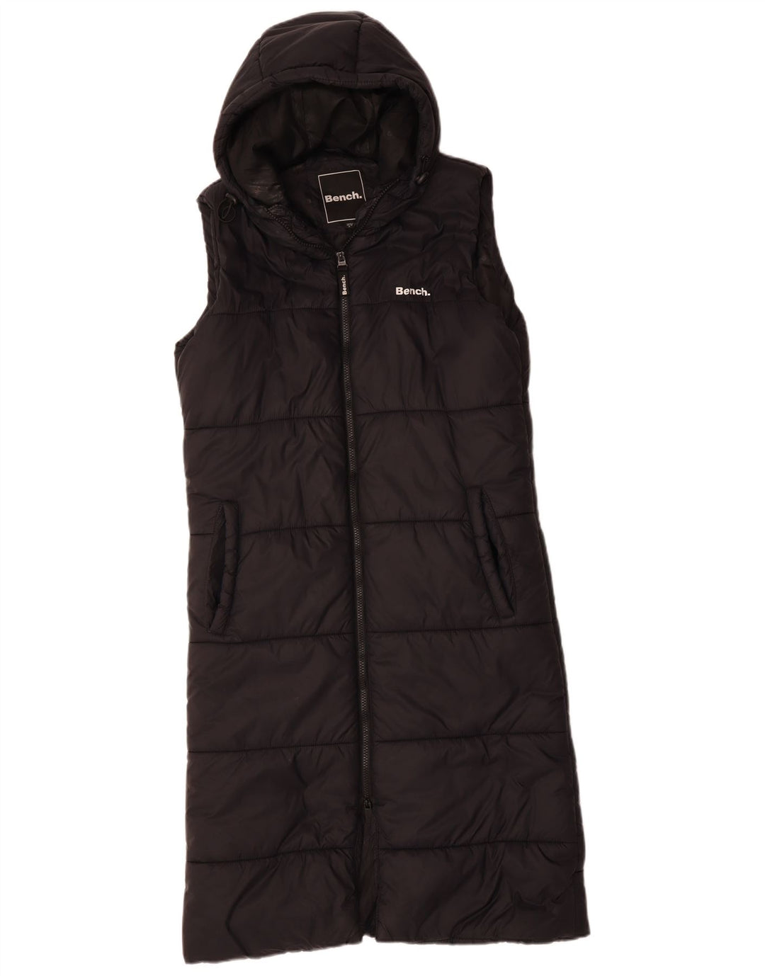 BENCH Gilet rembourré à capuche surdimensionné pour femme UK 10 Small Noir