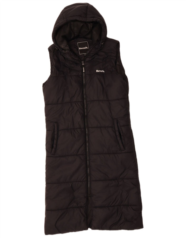 BENCH Gilet rembourré à capuche surdimensionné pour femme UK 10 Small Noir