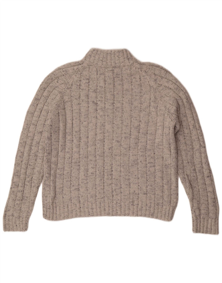 Marks & Spencer Pull col zippé pour homme en acrylique moucheté grand gris