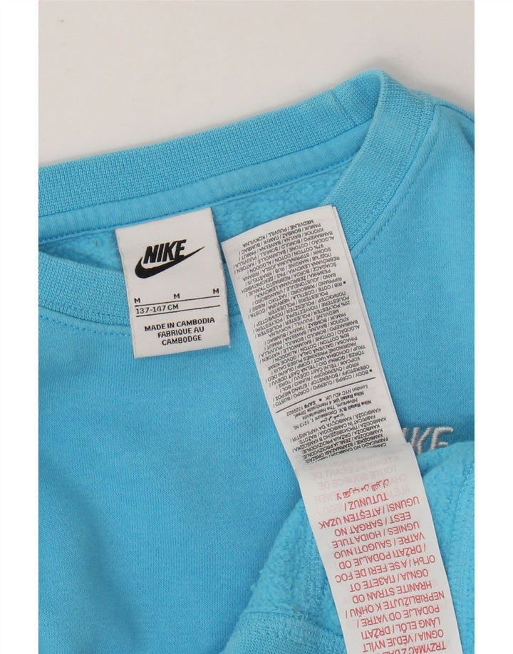 NIKE Sweat-Shirt Garçon 10-11 Ans Bleu Moyen Coton