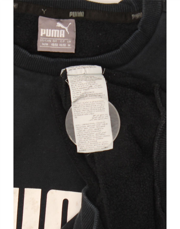 Puma Sweat-Shirt Graphique Homme Bleu Marine Moyen Coton