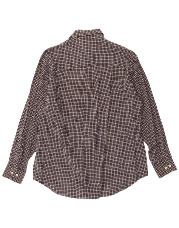 Carrera Chemise en flanelle pour homme Taille 41/42 Grand carreaux bleu marine