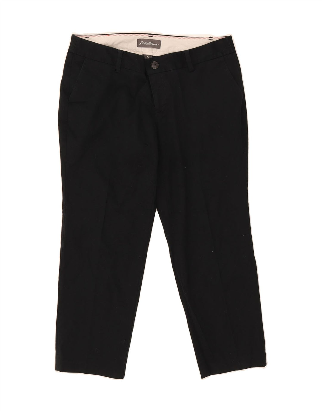 EDDIE BAUER Womens Straight Cropped Trousers US 8 Medium W30 L24 Black Vintage Eddie Bauer and Second-Hand Eddie Bauer from Messina Hembry 